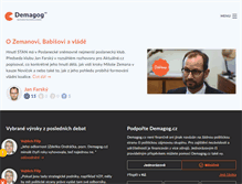 Tablet Screenshot of demagog.cz