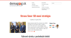 Desktop Screenshot of demagog.sk
