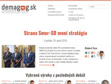 Tablet Screenshot of demagog.sk